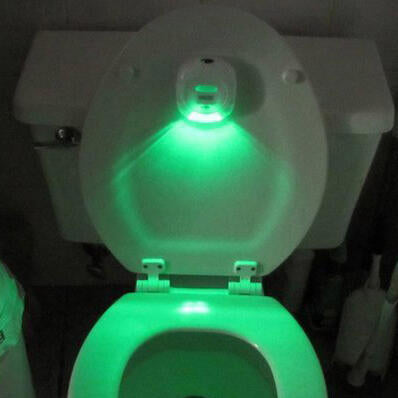 Luz Led para Water, Tapa de Inodoro con sensor de movimiento