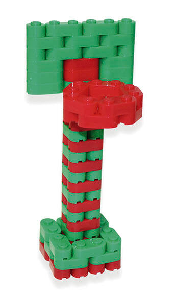 Juguete de bloques flexibles para construcción didáctica