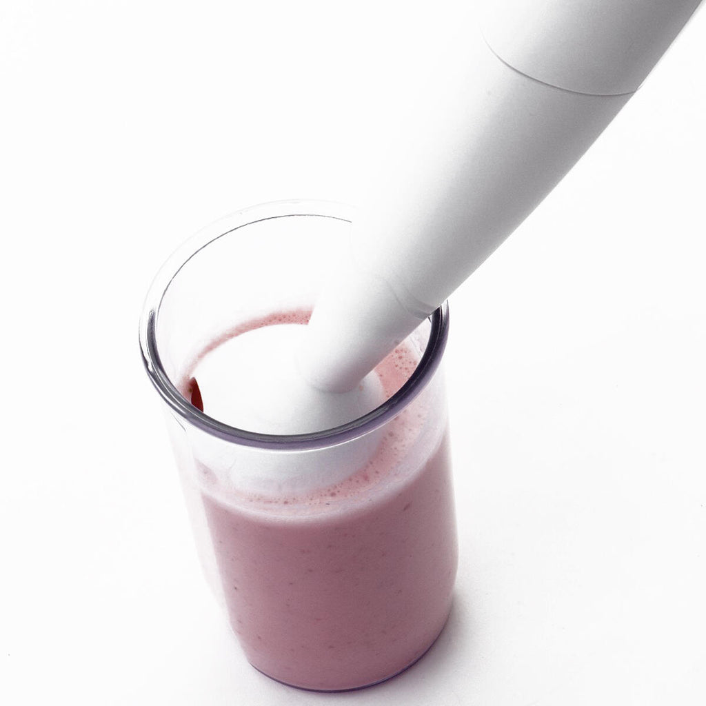 Batidora de Mano 300W 2 Velocidades Brazo Plástico Cuchilla de 4 hojas Incluye Vaso