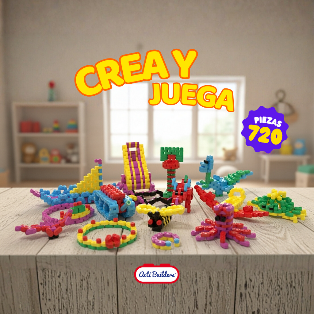 Juguete de bloques flexibles para construcción didáctica