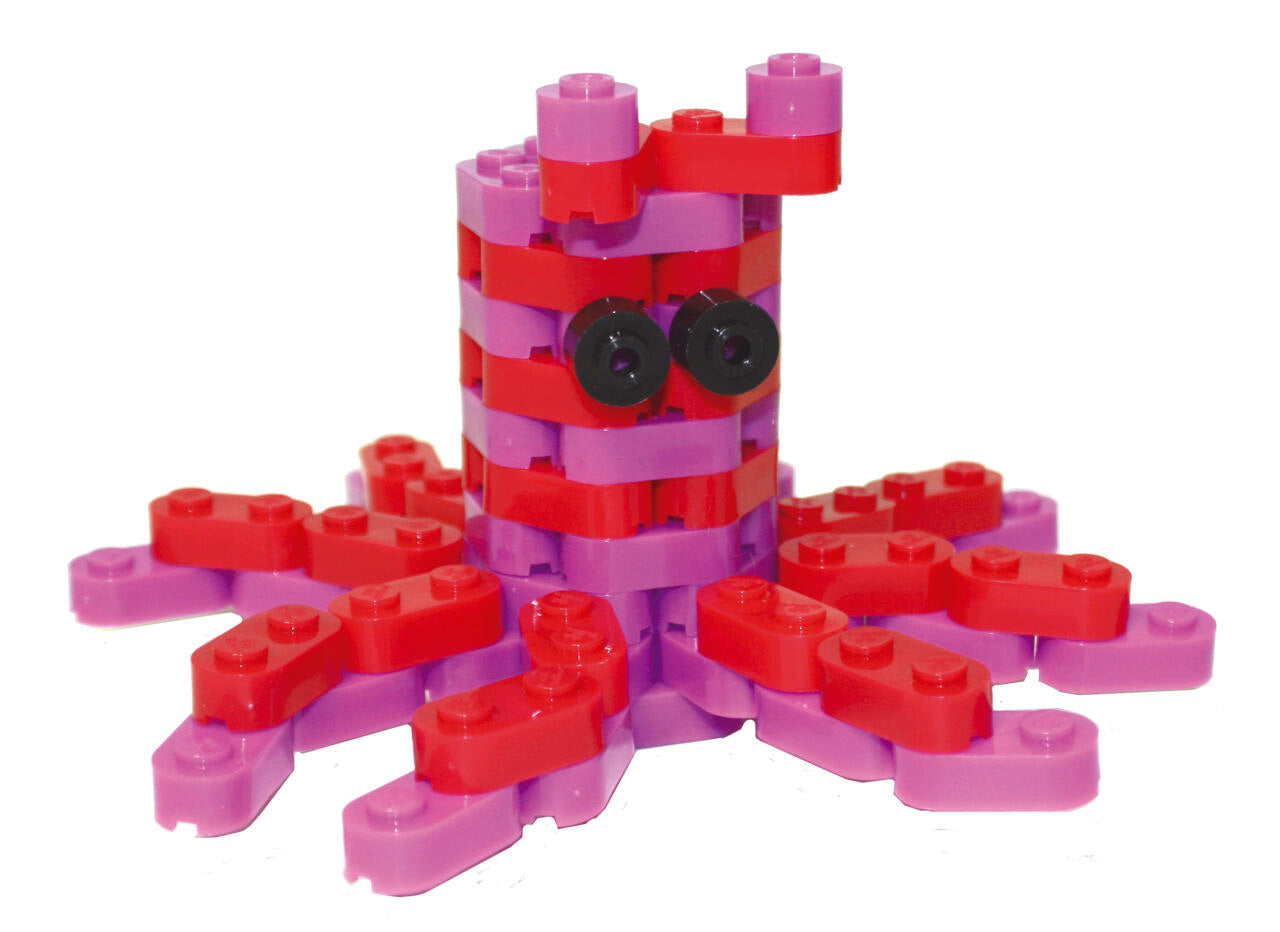 Juguete de bloques flexibles para construcción didáctica