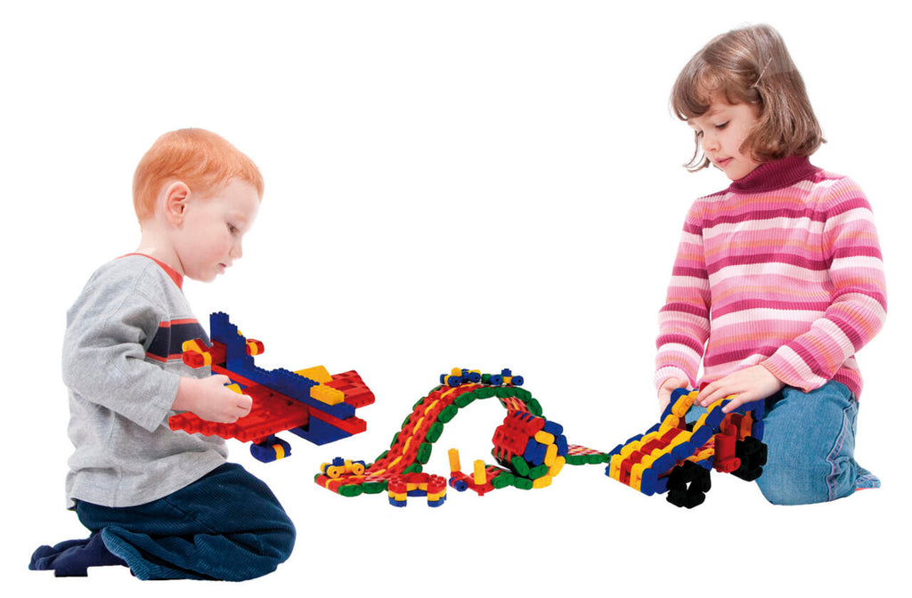 Juguete de bloques flexibles para construcción didáctica