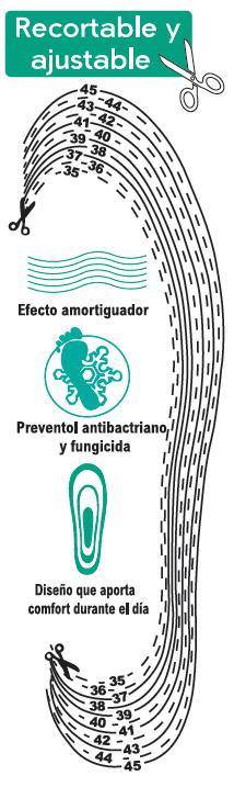 Plantillas Recortables para Mujer (Tallas 35-40)