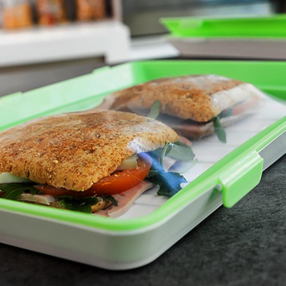 Pack 6 Bandejas De envasado Semi Vacío Apilable Conservación De Alimentos