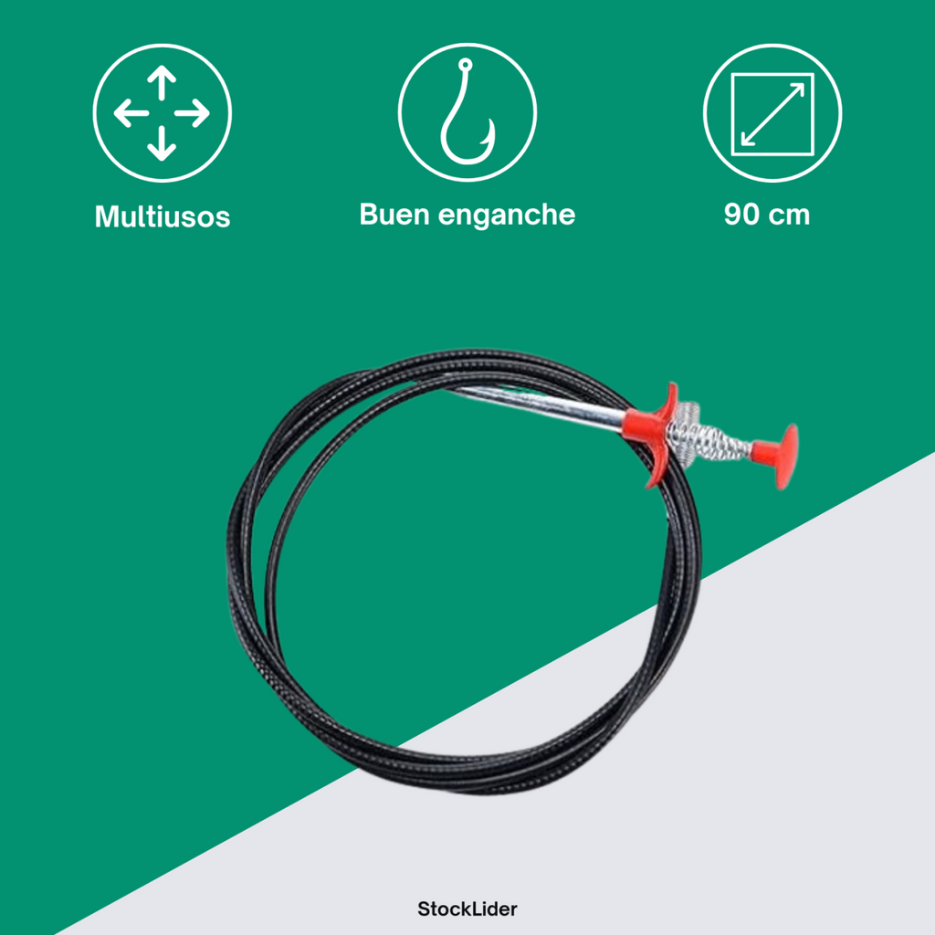 Desatascador de tuberías con garras